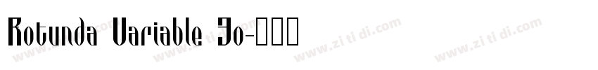 Rotunda Variable Fo字体转换